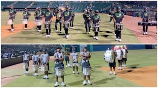 Carver Montgomery vs Jag High School Drumline Battle At Riverwalk Stadium 2023 College Culture Show [upl. by Sturdivant]