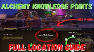 Alchemy Knowledge Point Locations Guide 24 Points in 5 Mins World of Warcraft Dragonflight [upl. by Meehyr]