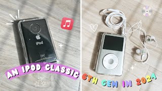 the ipod classic 6th gen in 2024  unboxing set up  accessories  should you buy an ipod in 2024 [upl. by Adnomar]