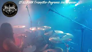 STILLBORN Triumfator Pogromca drumcam live Warszawa VooDoo Club [upl. by Nakashima]