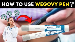 How to use Wegovy Pen A stepbystep guide [upl. by Oirobil]