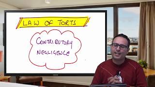 Law of Torts  Contributory Negligence [upl. by Aynatahs]