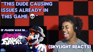 Mario Against FNF Yes Please  SMG4 Friday Night Funkin  Skylight Reacts [upl. by Ecirahs]