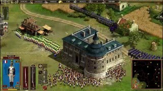 Cossacks 2 Battle for Europe The Hundred days campaign France  March at Brussels Part 13 [upl. by Mlohsihc249]