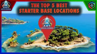 Top 5 Best Starting Base Locations in Ark Survival Ascended The Island Map [upl. by Stutzman811]