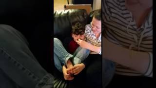 Angelman Syndrome  1st time smelling on command [upl. by Yl]