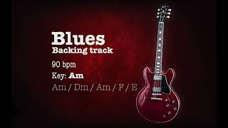 Blues Guitar Backing Track For Jamming Key A minor Playback 90 bpm for Guitar Am 2024 [upl. by Auqeenwahs]