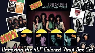 Unboxing the KISS  198384 American Tour 4LP Colored Vinyl Box Set  SBDs from the Lick It Up Tour [upl. by Drooff]