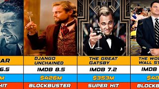 Leonardo DiCaprio All Best Movie  Hits And Flops Movies Info List  Titanic Inception [upl. by Eanert180]