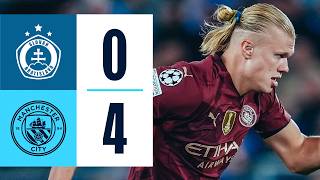 HIGHLIGHTS Slovan Bratislava 04 Man City  Gundogan Foden Haaland and McAtee  Champions League [upl. by Bannister]