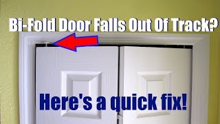 Fix A BiFold Door That Falls Out Of Track [upl. by Notle]