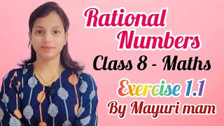 Rational Numbers 👍 class 8  Maths 😊 Exercise 11 👍easy way to understand 👍📕📚 [upl. by Lerner]