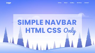 How to Create Navbar in HTML and CSS [upl. by Tilda899]