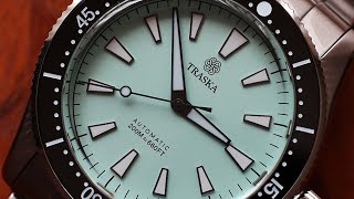 Mint Green Goodness Traska Freediver v40 Watch Review [upl. by Justus242]