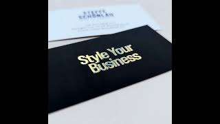 Visitenkarten Gold Angebot  Style Your Business [upl. by Beata]