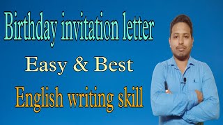 Birthday invitation letter  Letter writing  formal letter and informal letter in English [upl. by Nuarb]