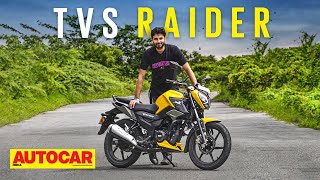 2021 TVS Raider review  The cool commuter  First Ride  Autocar India [upl. by Leddy509]