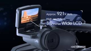 Sony HXRMC2500 Camcorder AVCHD HD  SD con sensor Exmor R CMOS de 14quot [upl. by Asital]