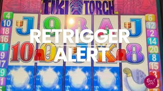 4 Symbol Trigger amp RETRIGGER on Tiki Torch [upl. by Merdith]