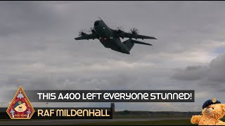 THIS LEFT US ALL STUNNED THE BEST A400 TACTICAL DEPARTURE COMBAT TAKEOFF • FRENCH AF RAF MILDENHALL [upl. by Laohcin255]