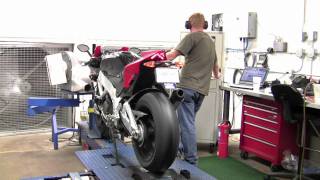 RSV4 Factory AF1 Racing Dyno Test Leo Vince SlipOn [upl. by Pega]