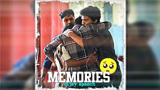 friendship whatsapp status in tamil   vijay speech   memories  efx  🐰Sanjayefxssk [upl. by Michell]