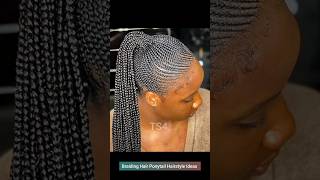 Braiding Hair Ponytail Hairstyle Ideas shorts hairstyles braids ponytailbraids [upl. by Leanora]