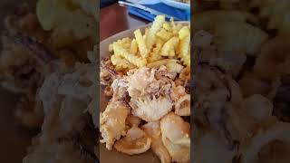 🇸🇮 SLOVENIA FOOD  FRIED SQUID IN PIZZERIA GORENC SHORTS PIZZA FISH [upl. by Phox380]