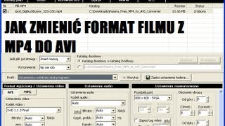 Jak zmienić format filmu z MP4 do AVI [upl. by Linskey]