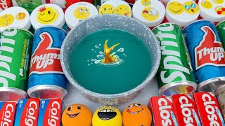 Satisfying Video🌈 Making Soda slime mixing coca cola mango fanta🌈 sprite in to clear Go Go slime 4 [upl. by Eibbil403]