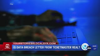 Is the data breach letter from Ticketmaster real [upl. by Anaer207]