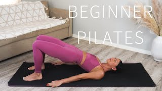 35 MIN FULL BODY PILATES WORKOUT FOR BEGINNERS  No Equipment [upl. by Maude371]