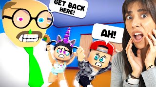 SCARY TEACHER DAYCARE ESCAPE Roblox Teamwork Obby [upl. by Nisen74]