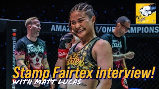 LIVE Stamp Fairtex interview w Matt Lucas  ONE Championship latest news [upl. by Fisher]