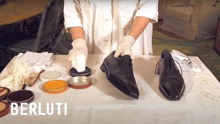 Berluti  How to Polish your shoes with Olga Berluti [upl. by Latsyrhc]