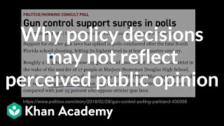 Why policy decisions may not reflect perceived public opinion [upl. by Eruot]