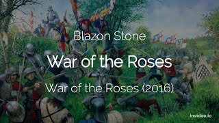 Blazon Stone  War of the Roses Lyrics [upl. by Ahsinav506]