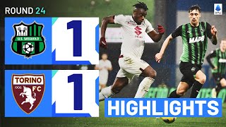 SASSUOLOTORINO 11  HIGHLIGHTS  Sassuolo end losing streak  Serie A 202324 [upl. by Drus]