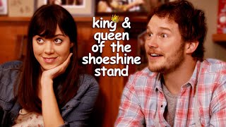 april and andy dominating the shoeshine stand for 10 minutes straight  Comedy Bites [upl. by Adnoel]