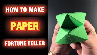 How to Make a Paper Fortune Teller  Easy Origami  Just 12 Folds [upl. by Aratihc]