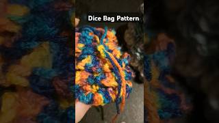 Crochet Dice Bag Pattern Design [upl. by Aivun]