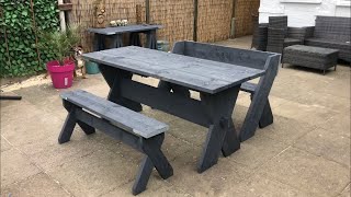 DIY SCAFFOLD BOARD PUB BENCH [upl. by Krystyna650]