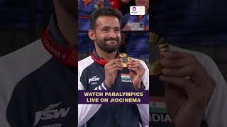 Nitesh Kumar Gold Medal Ceremony  Paralympics Badminton Highlights  JioCinema [upl. by Nyram]