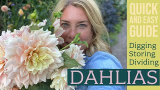 Digging and storing DAHLIAS A quick amp easy guide [upl. by Llehcam464]