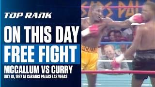 Donald Curry Suffers One Punch KO From Mike McCallum  ON THIS DAY [upl. by Malissia]