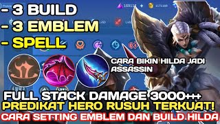 PATCH 1830 CARA SETTING EMBLEM DAM BUILD HILDA TERSAKIT DAN TERKUAT 2023  EMBLEM HILDA 1 HIT [upl. by Poulter]