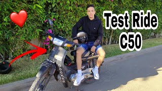 Test Ride C50 Docker Modèle 2019💥🏍  Top speed ⚠️💥 [upl. by Yerrot]