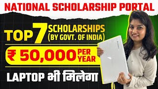 National Scholarship Portal  Top 7 Scholarships  National Scholarship 202425 New Form Apply [upl. by Assirrac]