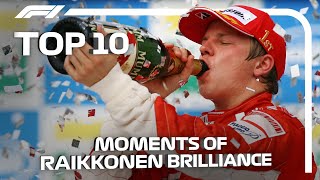 Top 10 Moments of Kimi Raikkonen Brilliance [upl. by Nilved205]