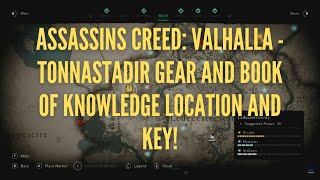 Assassins Creed Valhalla  Tonnastadir Gear and Book of Knowledge Location and Key Barred door [upl. by Alethia604]